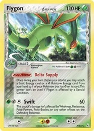 Flygon (Delta Species) 007/110 [Holon Phantoms]  - Reverse Holofoil