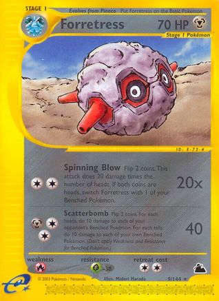 Forretress (9) 009 [Skyridge]  - Reverse Holofoil