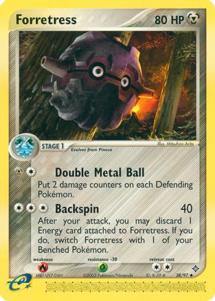 Forretress 028 [Dragon]  - Reverse Holofoil