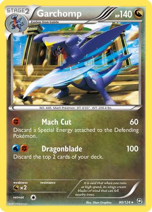Garchomp (90) 090 [Dragons Exalted]  - Reverse Holofoil