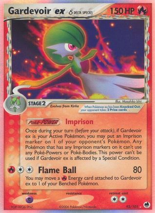 Gardevoir ex (Delta Species) 093 [Dragon Frontiers]  - Holofoil