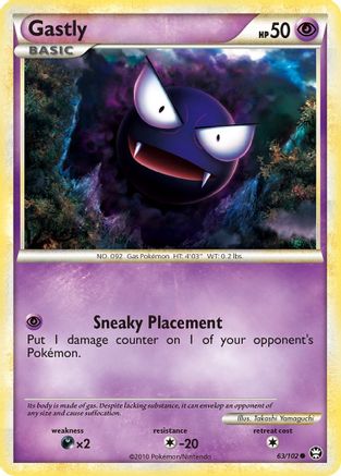 Gastly 063/102 [Triumphant]  - Reverse Holofoil