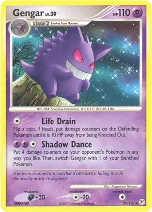 Gengar 027/130 [Diamond and Pearl]  - Reverse Holofoil