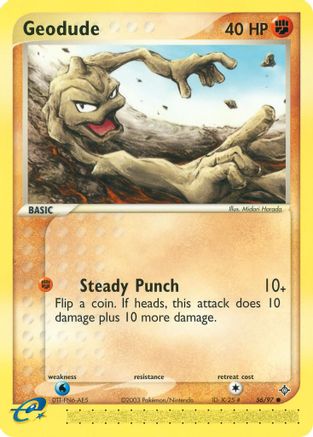 Geodude 056/97 [Dragon]  - Reverse Holofoil