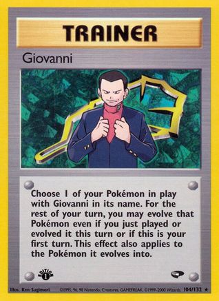 Giovanni (104) 104/132 [Gym Challenge]  - 1st Edition