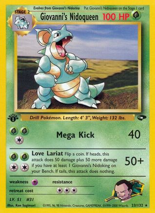 Giovanni's Nidoqueen 023/132 [Gym Challenge]  - 1st Edition