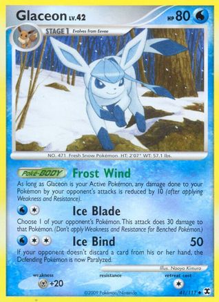 Glaceon 041/111 [Rising Rivals]  - Reverse Holofoil
