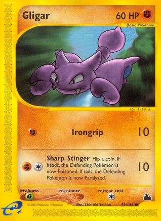 Gligar 059 [Skyridge]  - Reverse Holofoil