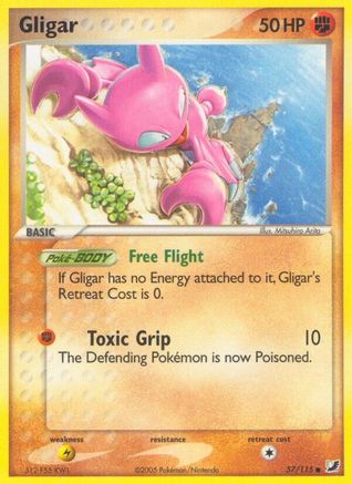 Gligar 057/115 [Unseen Forces]  - Reverse Holofoil
