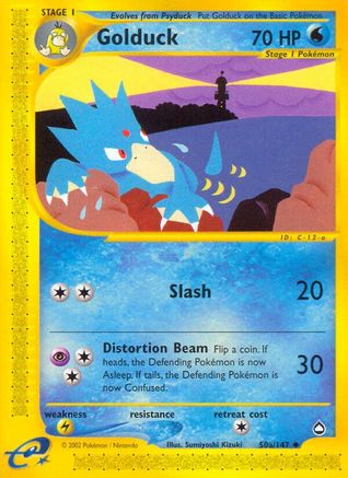 Golduck (50a) 050 [Aquapolis]  - Reverse Holofoil