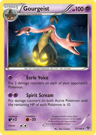 Gourgeist 057/146 [XY Base Set]  - Holofoil