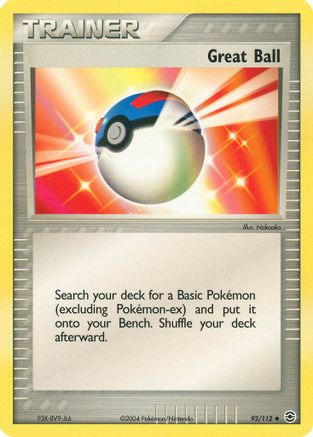 Great Ball 092 [FireRed & LeafGreen]  - Reverse Holofoil
