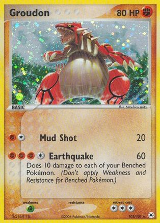 Groudon 102 [Hidden Legends]  - Holofoil
