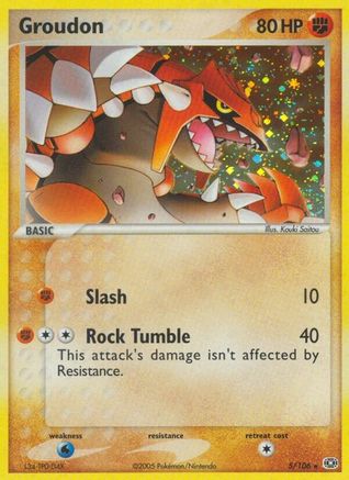 Groudon 005/106 [Emerald]  - Holofoil