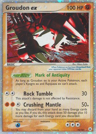 Groudon ex 093 [Hidden Legends]  - Holofoil