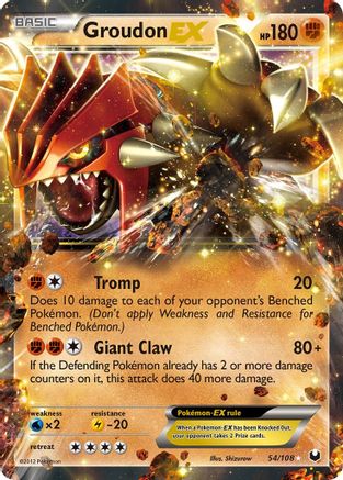 Groudon EX 054 [Dark Explorers]  - Holofoil
