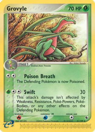 Grovyle 031/109 [Ruby and Sapphire]  - Reverse Holofoil