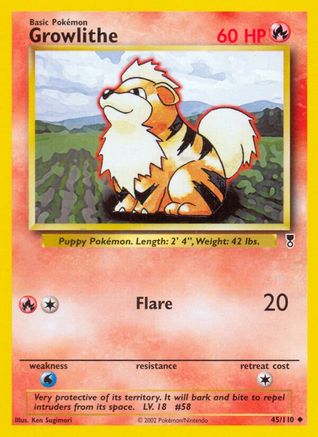 Growlithe 045/110 [Legendary Collection]  - Reverse Holofoil