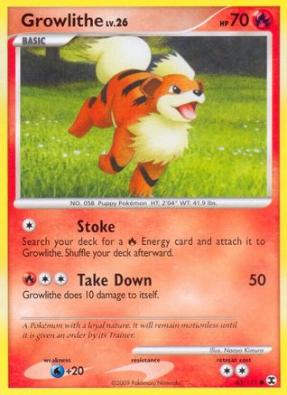 Growlithe 063 [Rising Rivals]  - Reverse Holofoil