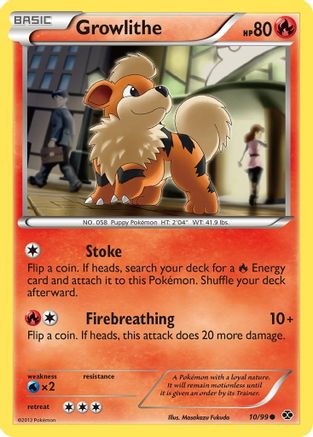 Growlithe (10) 010 [Next Destinies]  - Reverse Holofoil