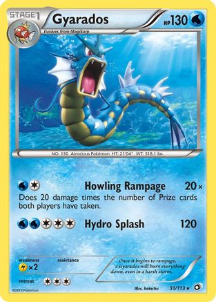 Gyarados 031/113 [Legendary Treasures]  - Reverse Holofoil