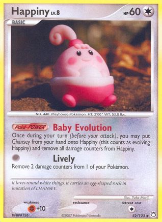 Happiny 052/123 [Mysterious Treasures]  - Reverse Holofoil
