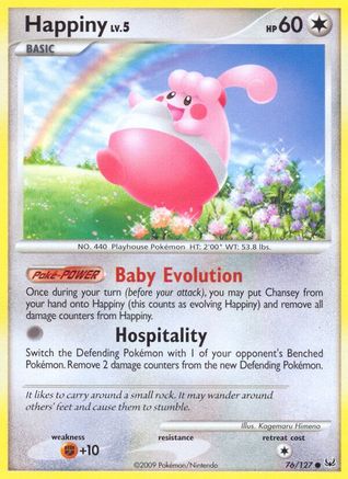 Happiny 076/127 [Platinum]  - Reverse Holofoil