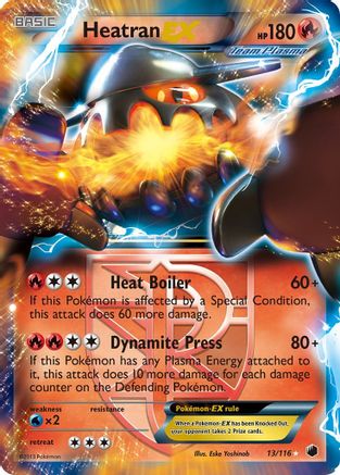Heatran EX (Team Plasma) 013 [Plasma Freeze]  - Holofoil