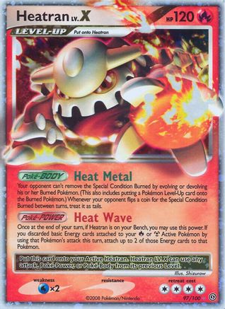 Heatran LV.X 097 [Stormfront]  - Holofoil