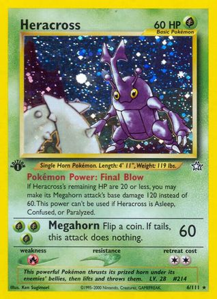 Heracross 006/111 [Neo Genesis]  - 1st Edition Holofoil