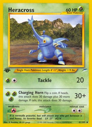 Heracross 041/105 [Neo Destiny]  - 1st Edition