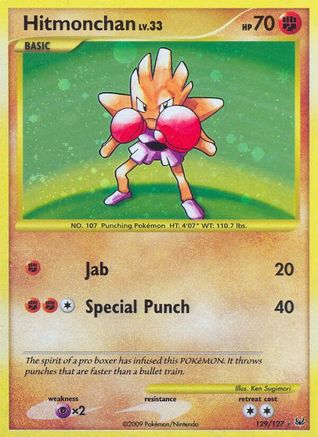 Hitmonchan 129 [Platinum]  - Holofoil