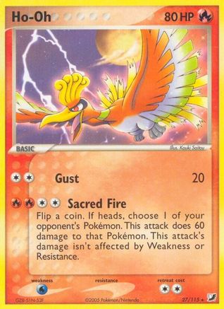 Ho-Oh 027 [Unseen Forces]  - Reverse Holofoil