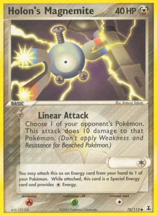 Holon's Magnemite 070/113 [Delta Species]  - Reverse Holofoil