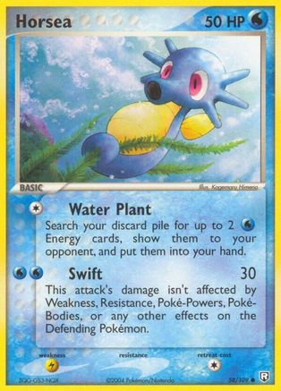 Horsea 058/109 [Team Rocket Returns]  - Reverse Holofoil