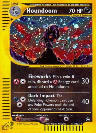 Houndoom (H11) H11 [Aquapolis]  - Holofoil