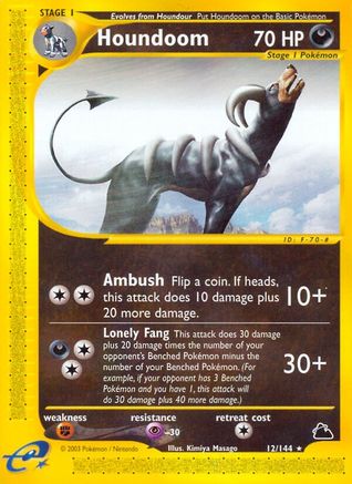 Houndoom (12) 012 [Skyridge]  - Reverse Holofoil