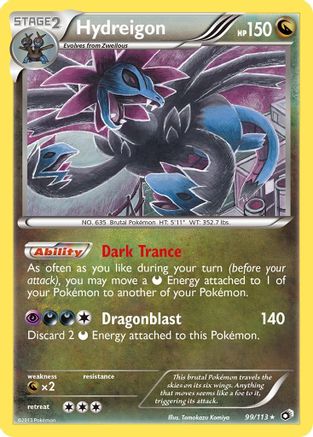 Hydreigon 099/113 [Legendary Treasures]  - Reverse Holofoil