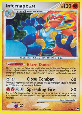 Infernape 003 [Stormfront]  - Reverse Holofoil