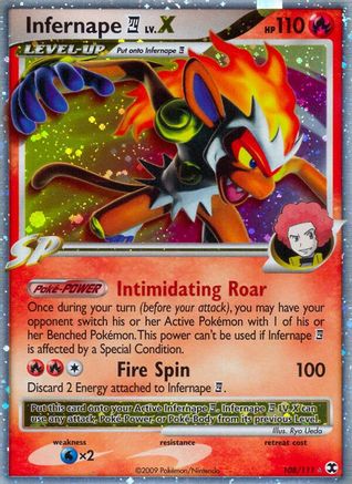 Infernape E4 Lv.X 108 [Rising Rivals]  - Holofoil