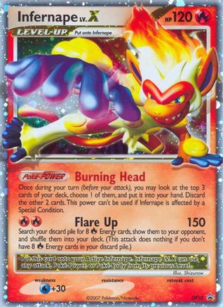 Infernape LV.X DP10 [Diamond and Pearl Promos]  - Holofoil
