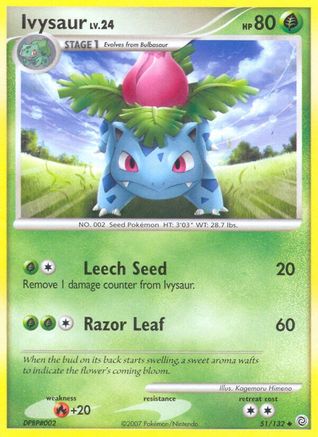 Ivysaur 051/132 [Secret Wonders]  - Reverse Holofoil