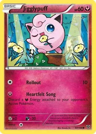 Jigglypuff (87) 087/146 [XY Base Set]  - Reverse Holofoil