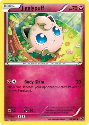 Jigglypuff (88) 088/146 [XY Base Set]  - Reverse Holofoil