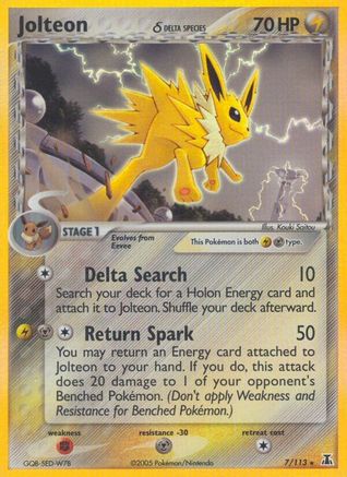 Jolteon (Delta Species) 007 [Delta Species]  - Holofoil