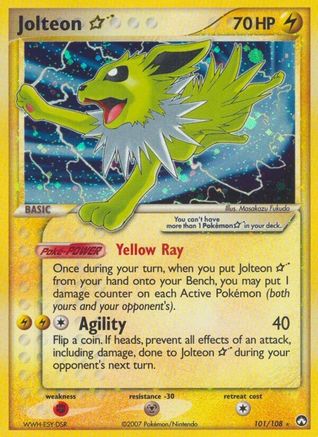 Jolteon Star 101 [Power Keepers]  - Holofoil