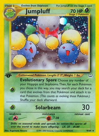 Jumpluff 009/64 [Neo Revelation]  - 1st Edition Holofoil
