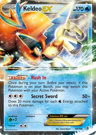 Keldeo EX 049/149 [Boundaries Crossed]  - Holofoil