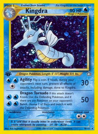Kingdra 008/111 [Neo Genesis]  - 1st Edition Holofoil