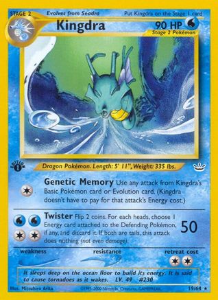Kingdra 019/64 [Neo Revelation]  - 1st Edition